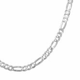 92.5% Sterling Silver Figaro Chain - 4MM